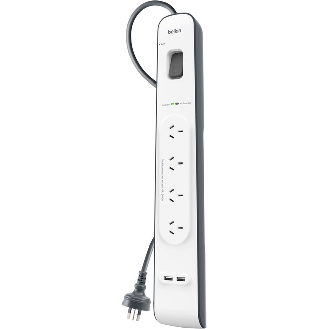 Picture of Belkin 4 Outlet with 2M Cord with 2 USB Ports